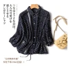 Exclusive for white-collar elites! Intellectual, capable and slimming silk shirt for women, a new fashion and elegant top for 2024 details Picture